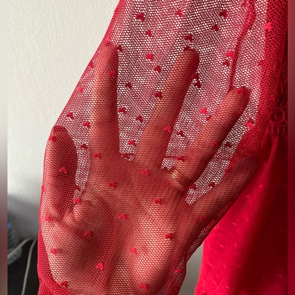 Cute Short Red Dress - Girls sz. 10 - Picture 2 of 8